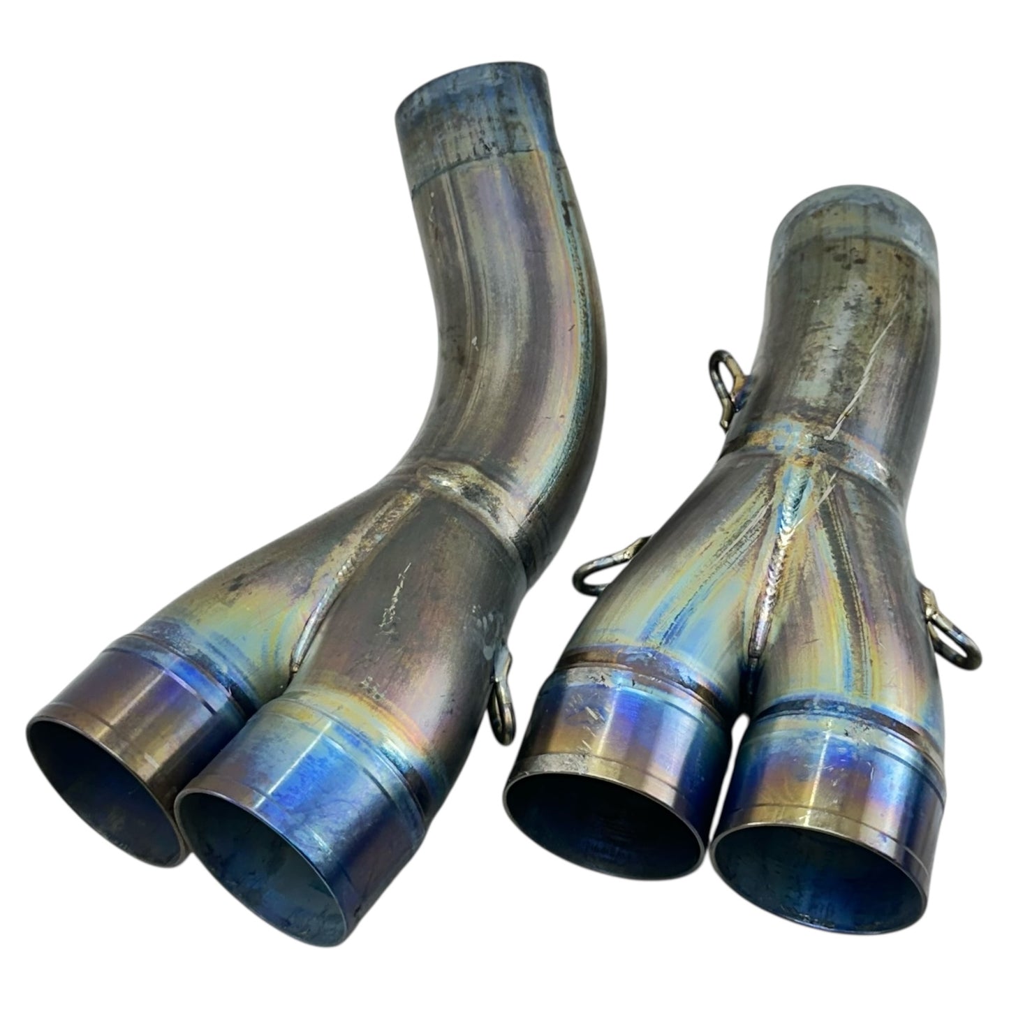 2005 2006 SUZUKI GSXR 1000 EXHAUST HEADER MANIFOLD MID PIPE SET AFTERMARKET *DENTED*