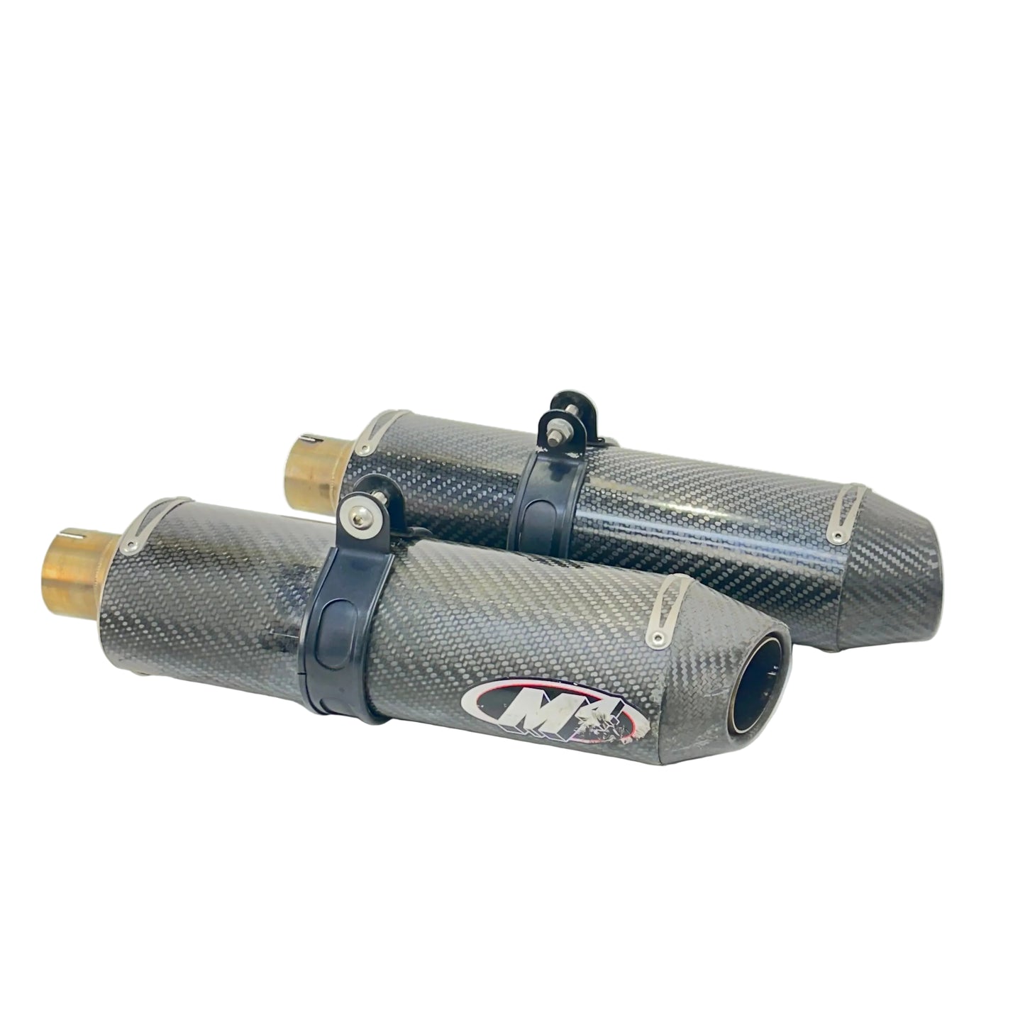 2009 - 2014 YAMAHA YZF R1  EXHAUST MUFFLERS SILENCERS PIPES SET M4 *SCUFFS*