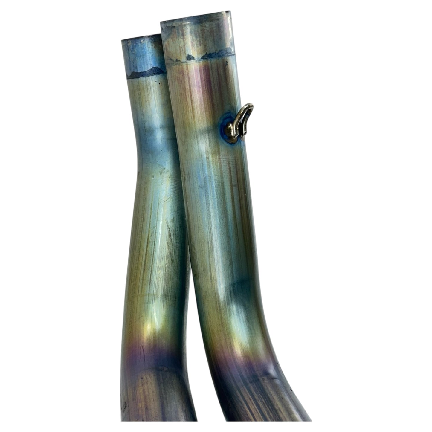 2005 2006 SUZUKI GSXR 1000 EXHAUST HEADER MANIFOLD MID PIPE SET AFTERMARKET *DENTED*