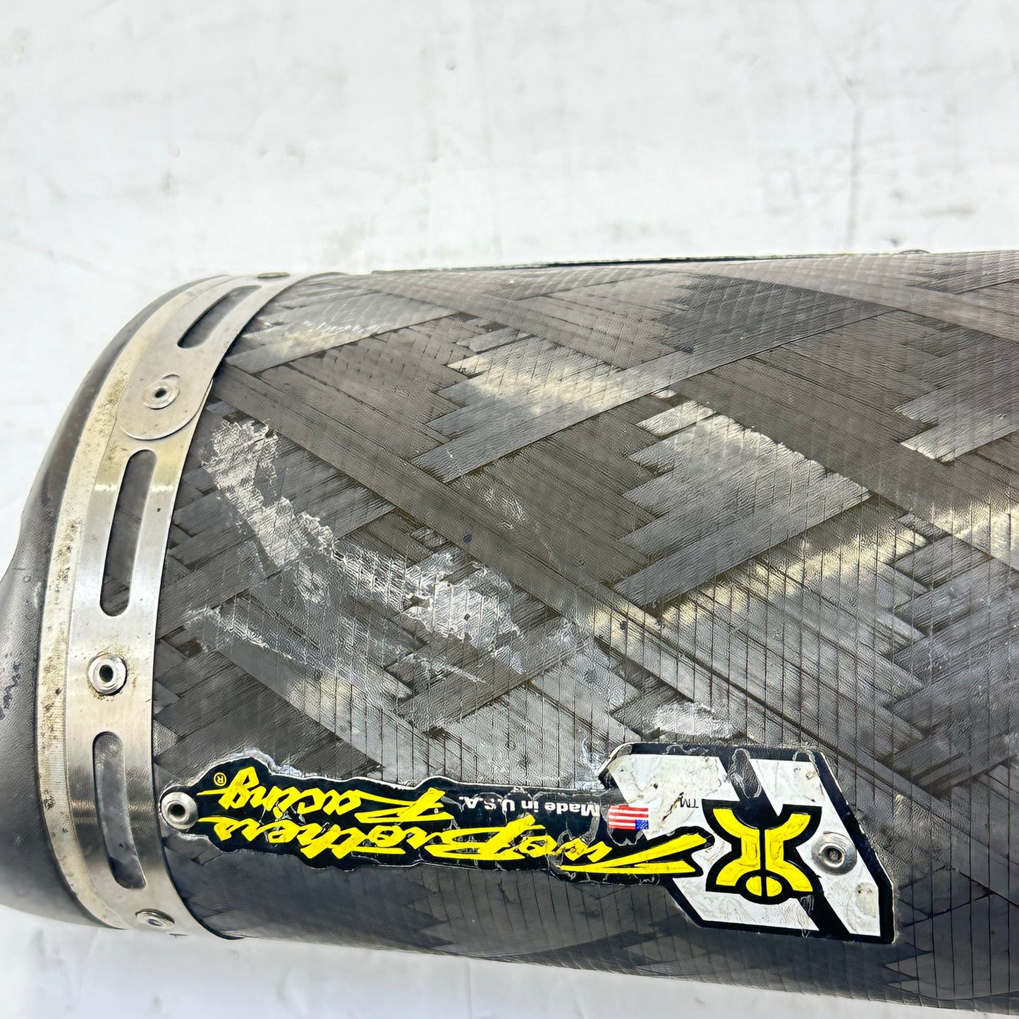 2006 2007 SUZUKI GSXR 600 GSXR 750 EXHAUST MUFFLER PIPE TWO BROTHERS RACING *SCUFFED*