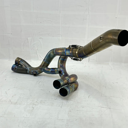 2021 - 2024 APRILIA TUONO V4 1100 EXHAUST HEADER PIPES AKRAPOVICH *DENTED*
