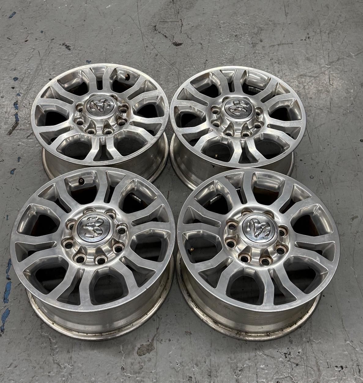 18” DODGE 2500 3500 BIG HORN LARAMIE 2013-2018 FACTORY POLISHED WHEELS OEM RIMS