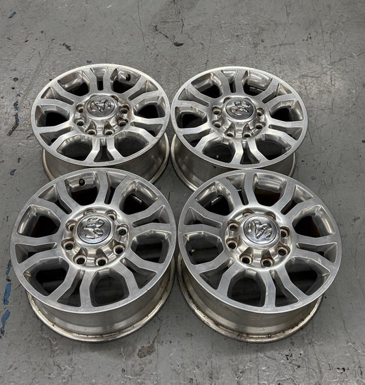 18” DODGE 2500 3500 BIG HORN LARAMIE 2013-2018 FACTORY POLISHED WHEELS OEM RIMS