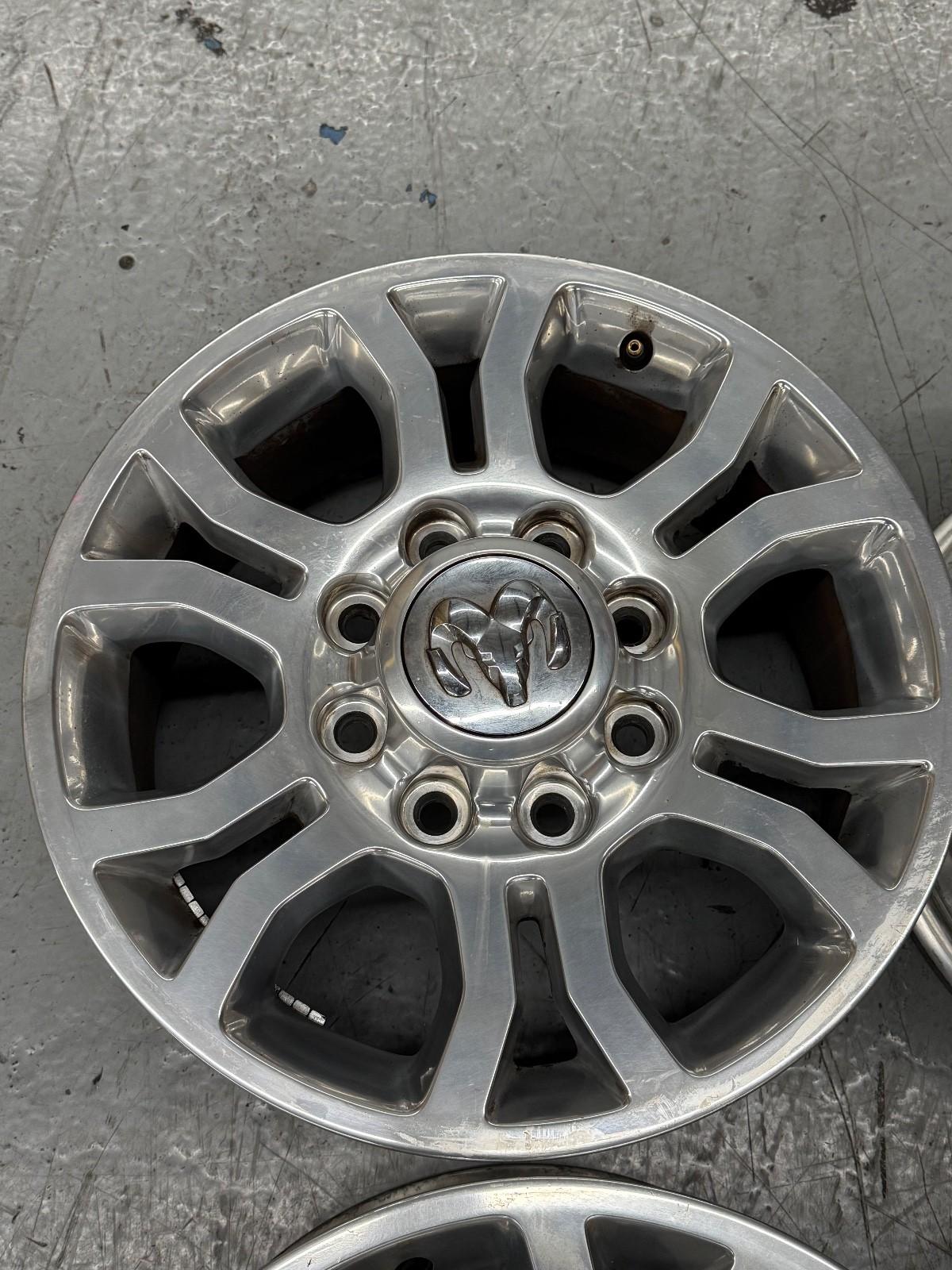 18” DODGE 2500 3500 BIG HORN LARAMIE 2013-2018 FACTORY POLISHED WHEELS OEM RIMS