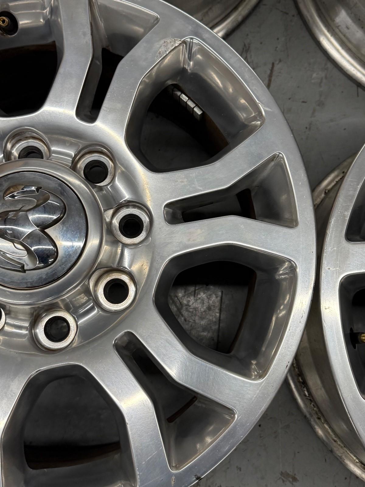 18” DODGE 2500 3500 BIG HORN LARAMIE 2013-2018 FACTORY POLISHED WHEELS OEM RIMS