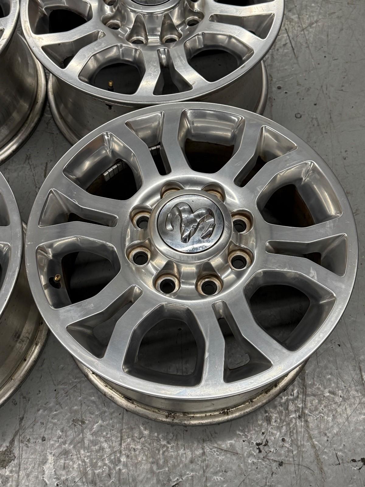 18” DODGE 2500 3500 BIG HORN LARAMIE 2013-2018 FACTORY POLISHED WHEELS OEM RIMS