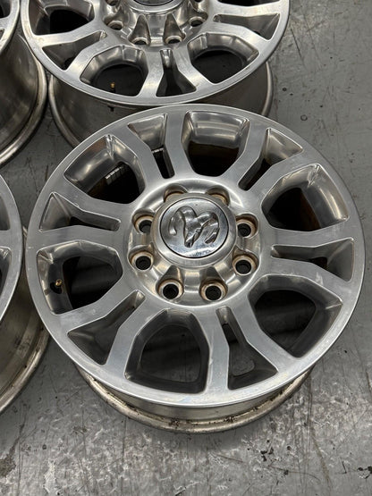 18” DODGE 2500 3500 BIG HORN LARAMIE 2013-2018 FACTORY POLISHED WHEELS OEM RIMS