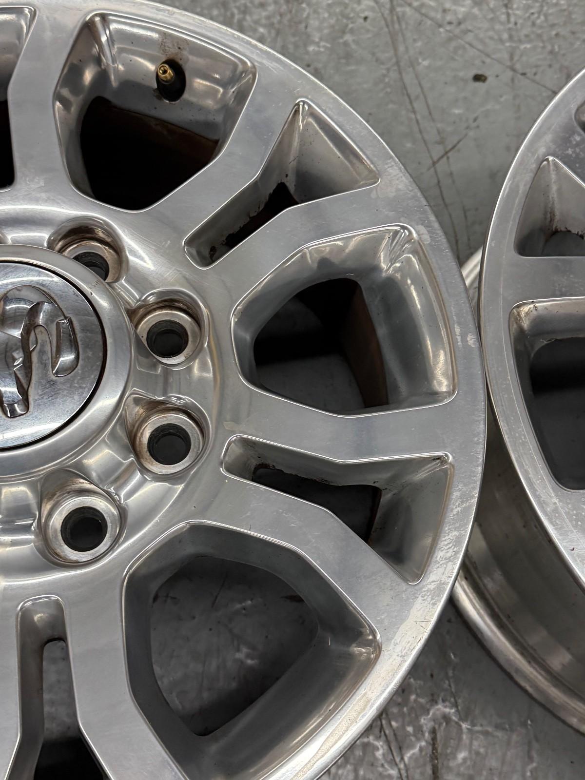 18” DODGE 2500 3500 BIG HORN LARAMIE 2013-2018 FACTORY POLISHED WHEELS OEM RIMS