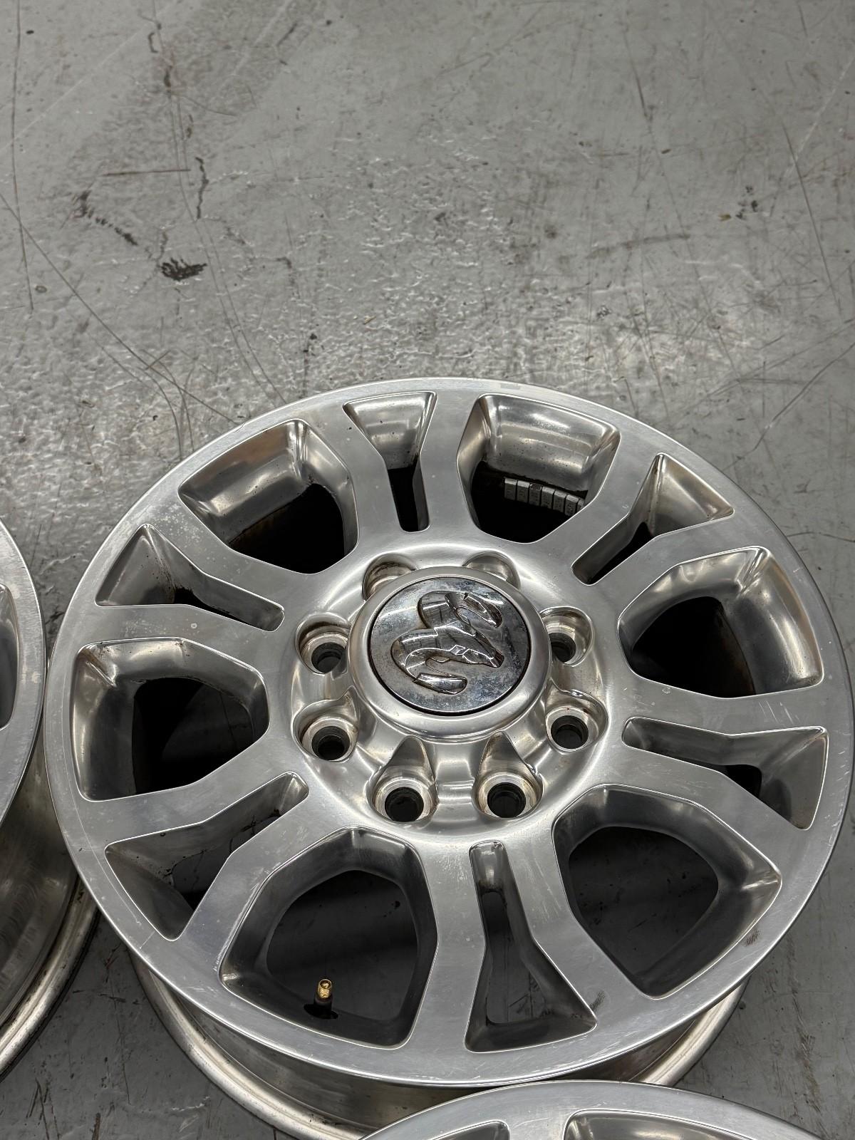18” DODGE 2500 3500 BIG HORN LARAMIE 2013-2018 FACTORY POLISHED WHEELS OEM RIMS