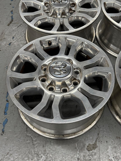 18” DODGE 2500 3500 BIG HORN LARAMIE 2013-2018 FACTORY POLISHED WHEELS OEM RIMS