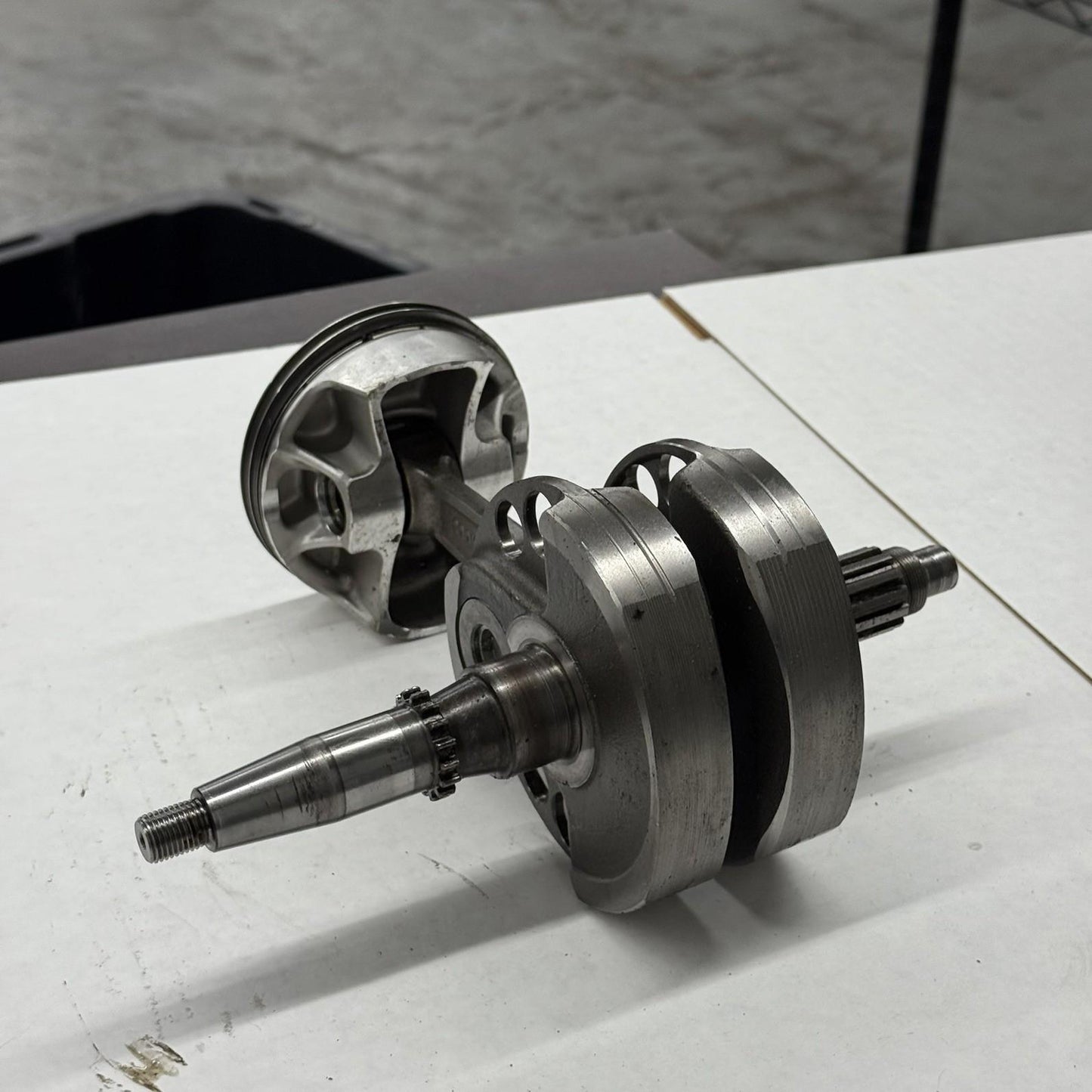 2004 - 2013 YAMAHA YFZ 450 CRANKSHAFT ROD & PISTON SILVER STOCK SILVER