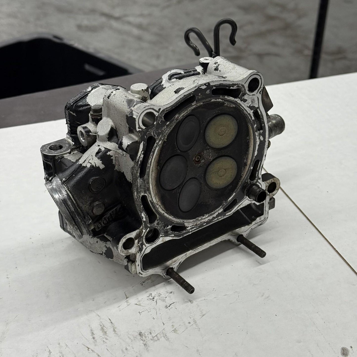 2004 - 2009 YAMAHA YFZ 450 CYLINDER HEAD VALVE ASSEMBLY TOP END SILVER STOCK