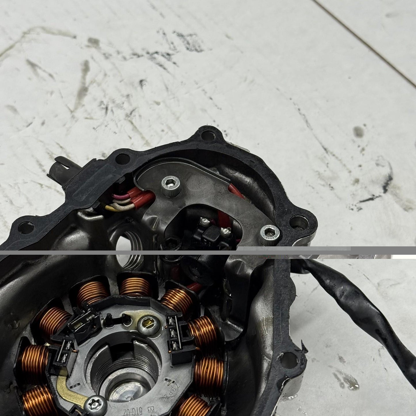2004 - 2009 YAMAHA YFZ 450 STATOR GENERATOR W/ COVERS STOCK SILVER