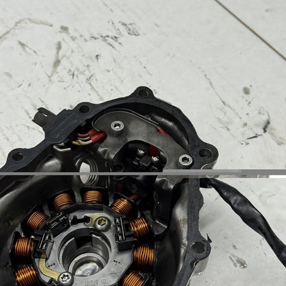 2004 - 2009 YAMAHA YFZ 450 STATOR GENERATOR W/ COVERS STOCK SILVER