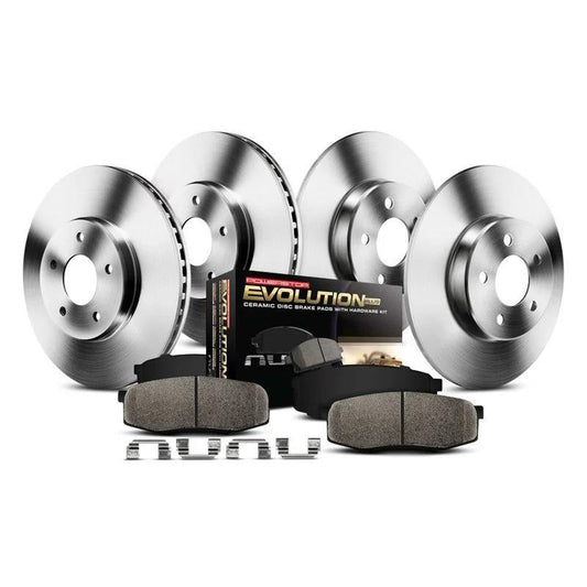 For Lexus IS250 14-15 Brake Kit 1-Click Autospecialty Replacement Plain Front &