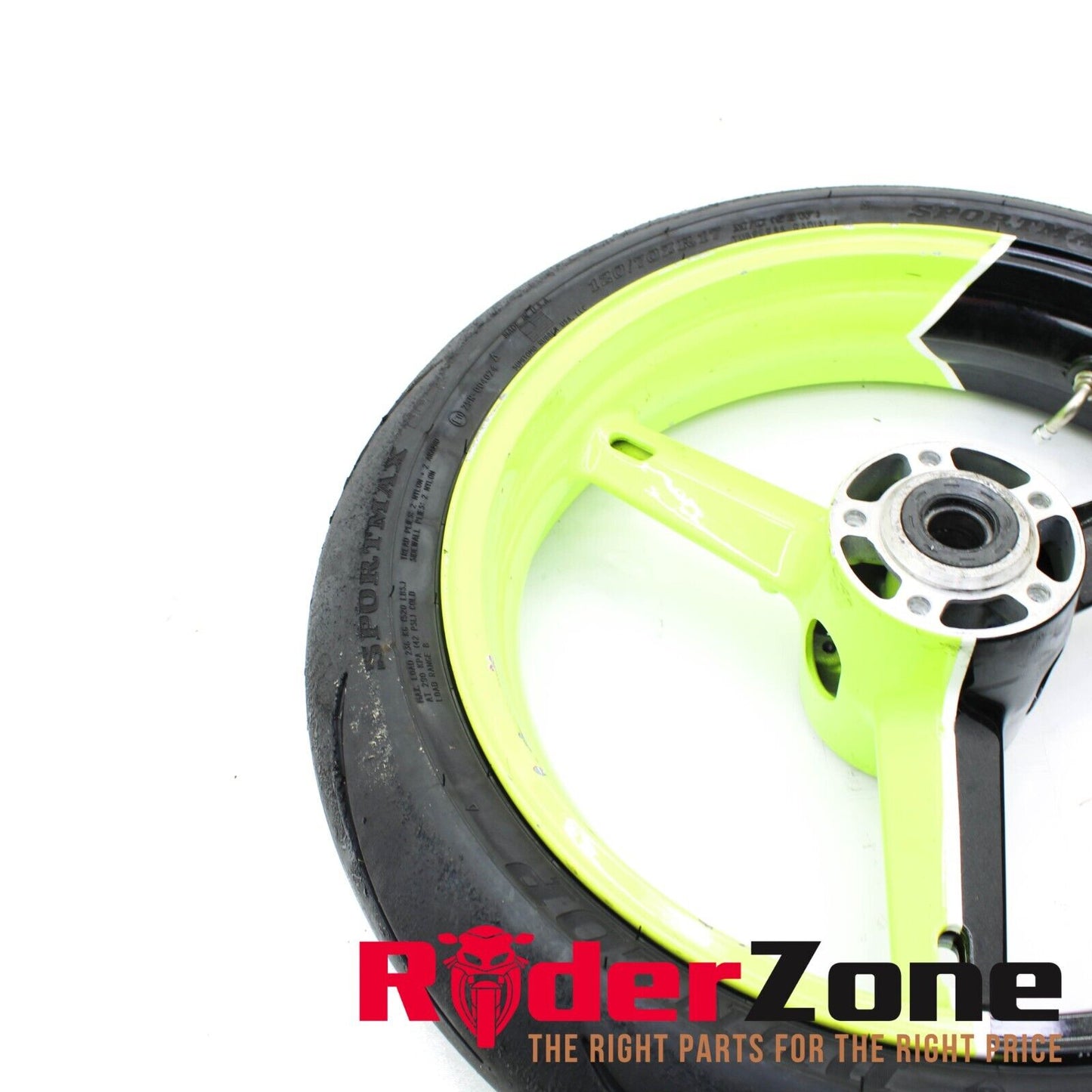 2004 2005 SUZUKI GSXR600 GSXR750 WHEEL SET FRONT & REAR GREEN / BLACK RIMS TRACK