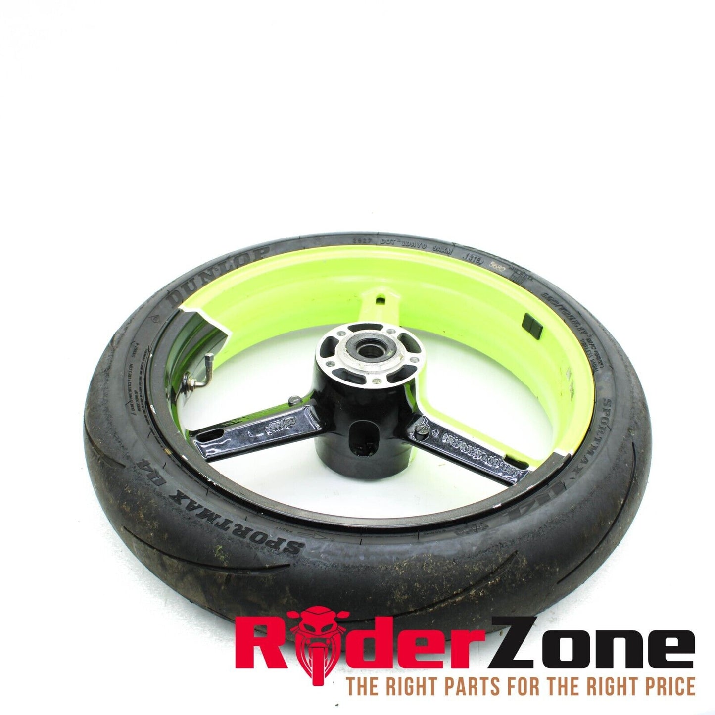 2004 2005 SUZUKI GSXR600 GSXR750 WHEEL SET FRONT & REAR GREEN / BLACK RIMS TRACK