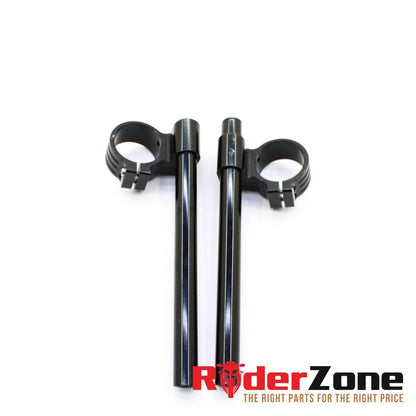 2007 2008 SUZUKI GSXR1000 HANDLE BAR BLACK TRACK READY CLIP ONS ADJUSTABLE