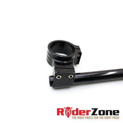 2007 2008 SUZUKI GSXR1000 HANDLE BAR BLACK TRACK READY CLIP ONS ADJUSTABLE