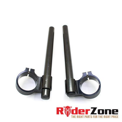 2007 2008 SUZUKI GSXR1000 HANDLE BAR BLACK TRACK READY CLIP ONS ADJUSTABLE