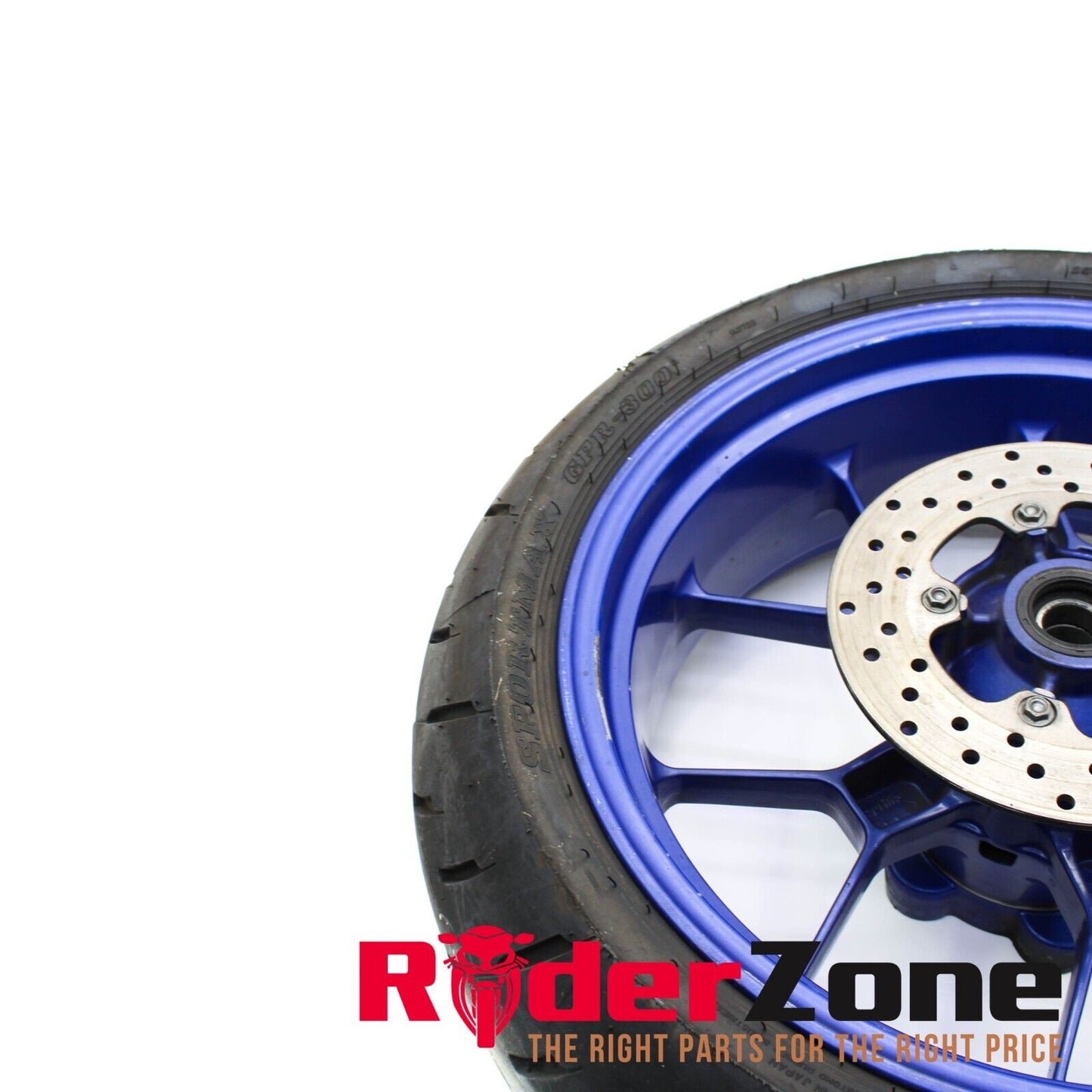 2004 - 2008 APRILIA RSV1000R REAR WHEEL BACK RIM BLUE BRAKE ROTOR STRAIGHT STOCK