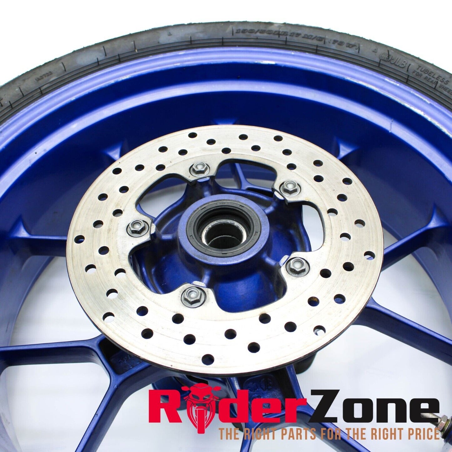 2004 - 2008 APRILIA RSV1000R REAR WHEEL BACK RIM BLUE BRAKE ROTOR STRAIGHT STOCK