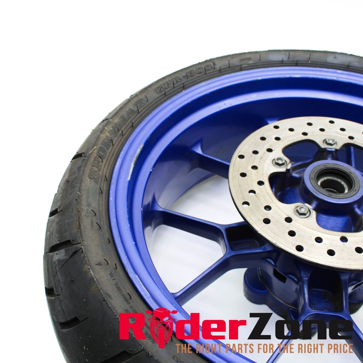 2004 - 2008 APRILIA RSV1000R REAR WHEEL BACK RIM BLUE BRAKE ROTOR STRAIGHT STOCK