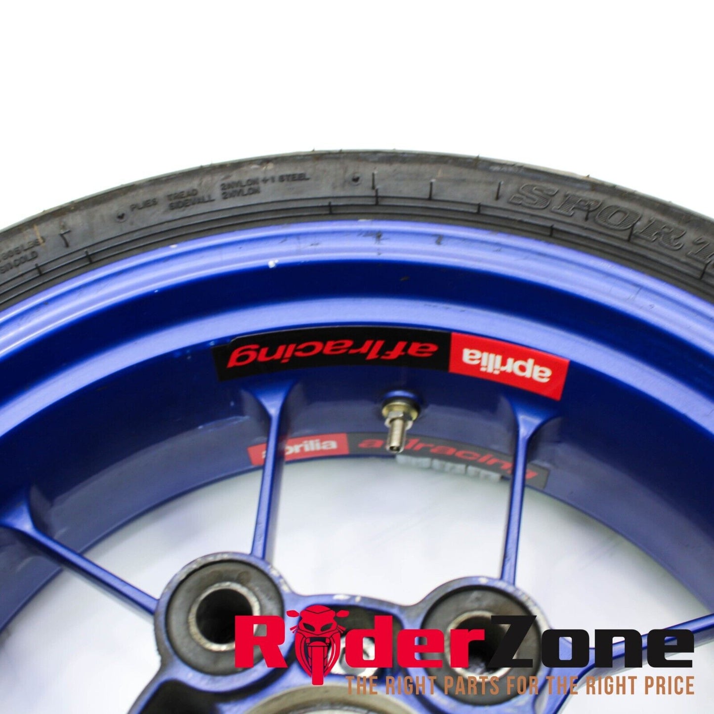 2004 - 2008 APRILIA RSV1000R REAR WHEEL BACK RIM BLUE BRAKE ROTOR STRAIGHT STOCK