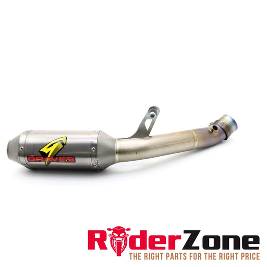 2017 - 2019 HONDA CBR1000RR GRAVES EXHAUST MUFFLER END PIPE SILVER