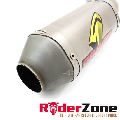 2017 - 2019 HONDA CBR1000RR GRAVES EXHAUST MUFFLER END PIPE SILVER