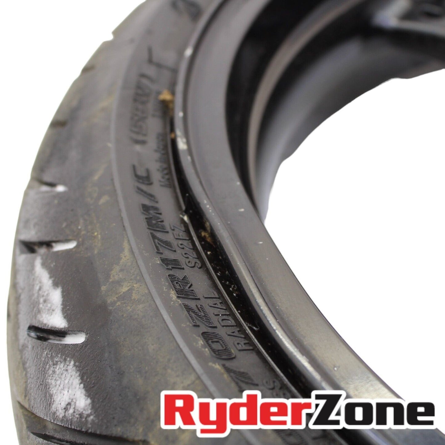 2006 2007 SUZUKI GSXR600 GSXR750 FRONT WHEEL RIM BLACK RIM TIRE *SLIGHT DENT*