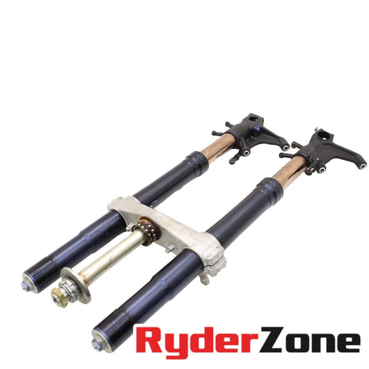 2006 2007 SUZUKI GSXR600 GSXR750 FORKS SHOCK FRONT SUSPENSION SET TRIPLE TREE