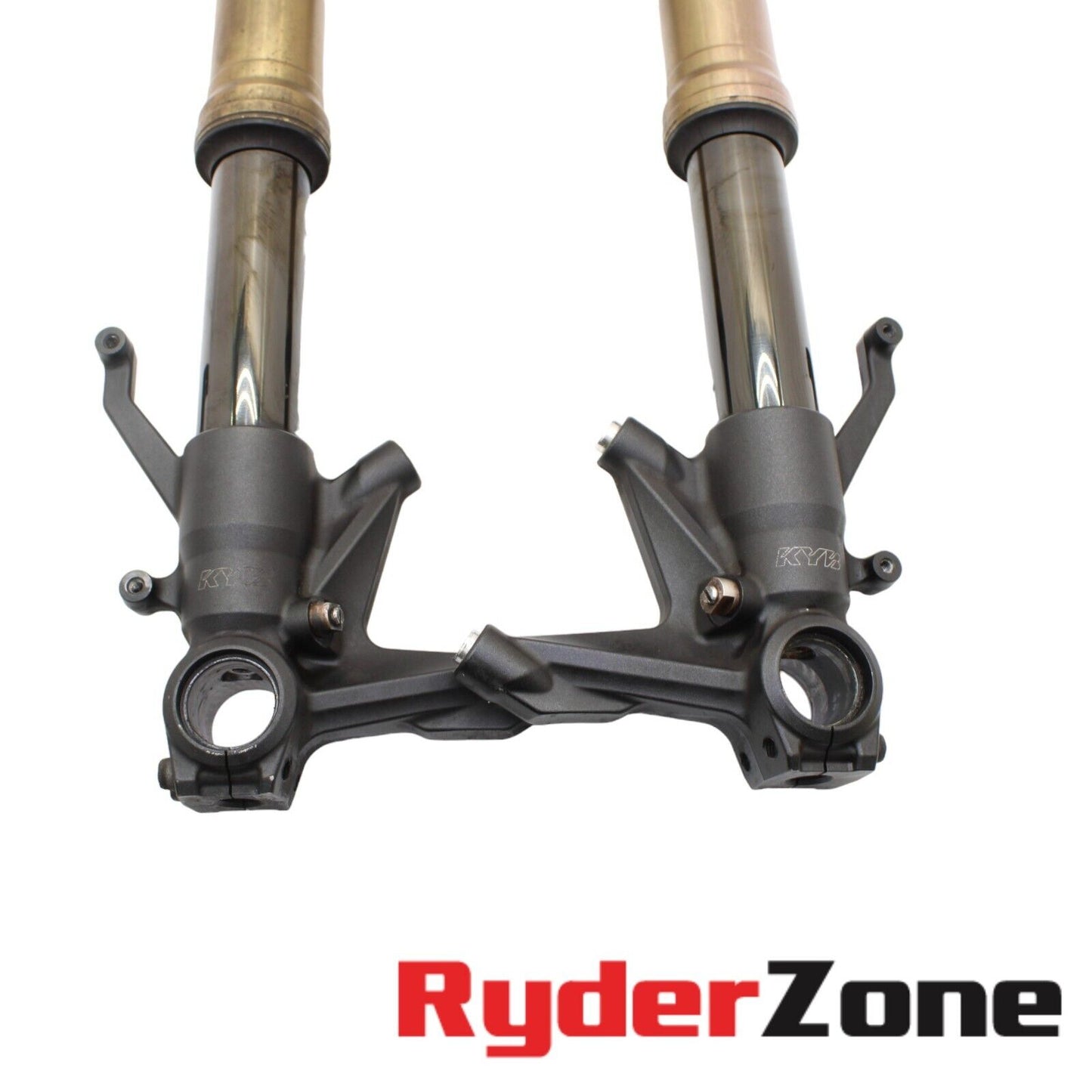 2008 - 2010 KAWASAKI ZX10R FORKS FRONT SUSPENSION END TRIPLE TREE STRAIGHT