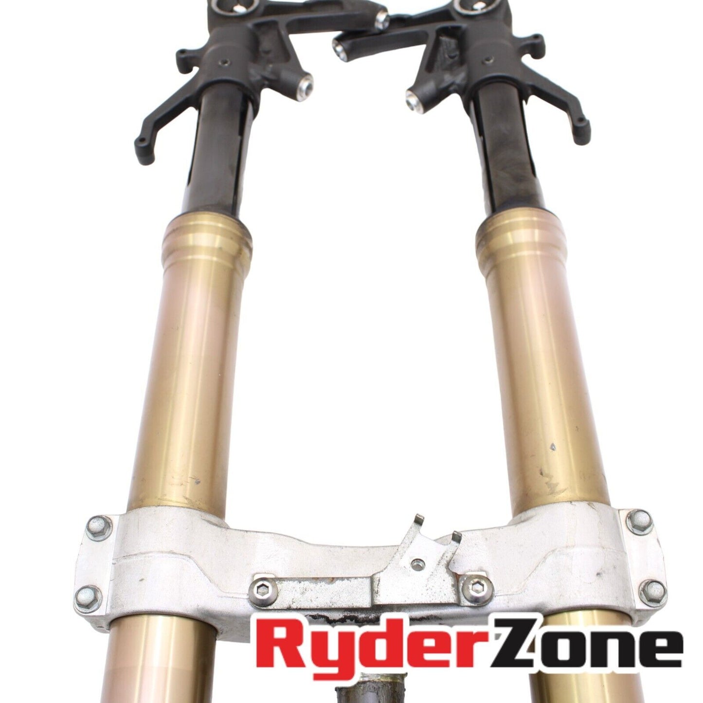 2008 - 2010 KAWASAKI ZX10R FORKS FRONT SUSPENSION END TRIPLE TREE STRAIGHT