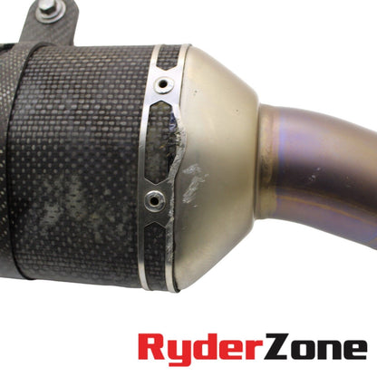 2008 - 2010 KAWASAKI NINJA ZX10R AKRAPOVIC EXHAUST MUFFLER *HOLE IN THE MUFFLER*