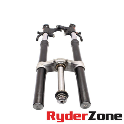 2019 - 2023 KAWASAKI NINJA ZX6R FORKS FRONT SUSPENSION FORK TUBES TRIPLE TREE OE