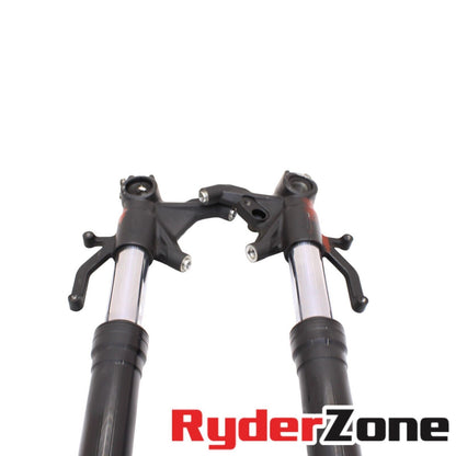 2019 - 2023 KAWASAKI NINJA ZX6R FORKS FRONT SUSPENSION FORK TUBES TRIPLE TREE OE
