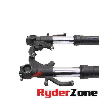 2019 - 2023 KAWASAKI NINJA ZX6R FORKS FRONT SUSPENSION FORK TUBES TRIPLE TREE OE