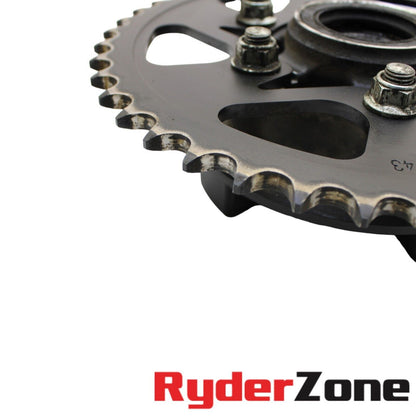 2013 - 2018 KAWASAKI NINJA ZX6R VORTEX COJINETES DE BUJE DE PIÑÓN NEGROS TRASERO Y DELANTERO 