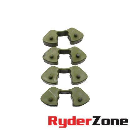 2013 - 2018 KAWASAKI NINJA ZX6R VORTEX COJINETES DE BUJE DE PIÑÓN NEGROS TRASERO Y DELANTERO 