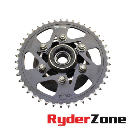 2013 - 2018 KAWASAKI NINJA ZX6R VORTEX COJINETES DE BUJE DE PIÑÓN NEGROS TRASERO Y DELANTERO 
