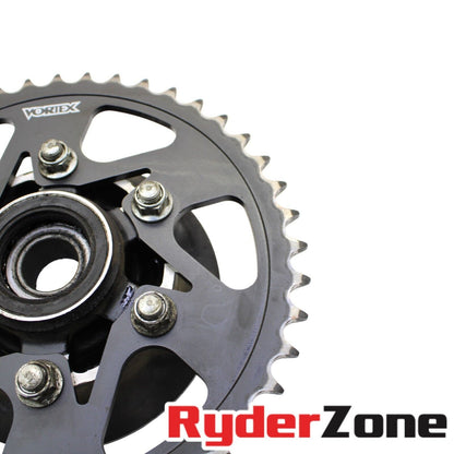 2013 - 2018 KAWASAKI NINJA ZX6R VORTEX COJINETES DE BUJE DE PIÑÓN NEGROS TRASERO Y DELANTERO 