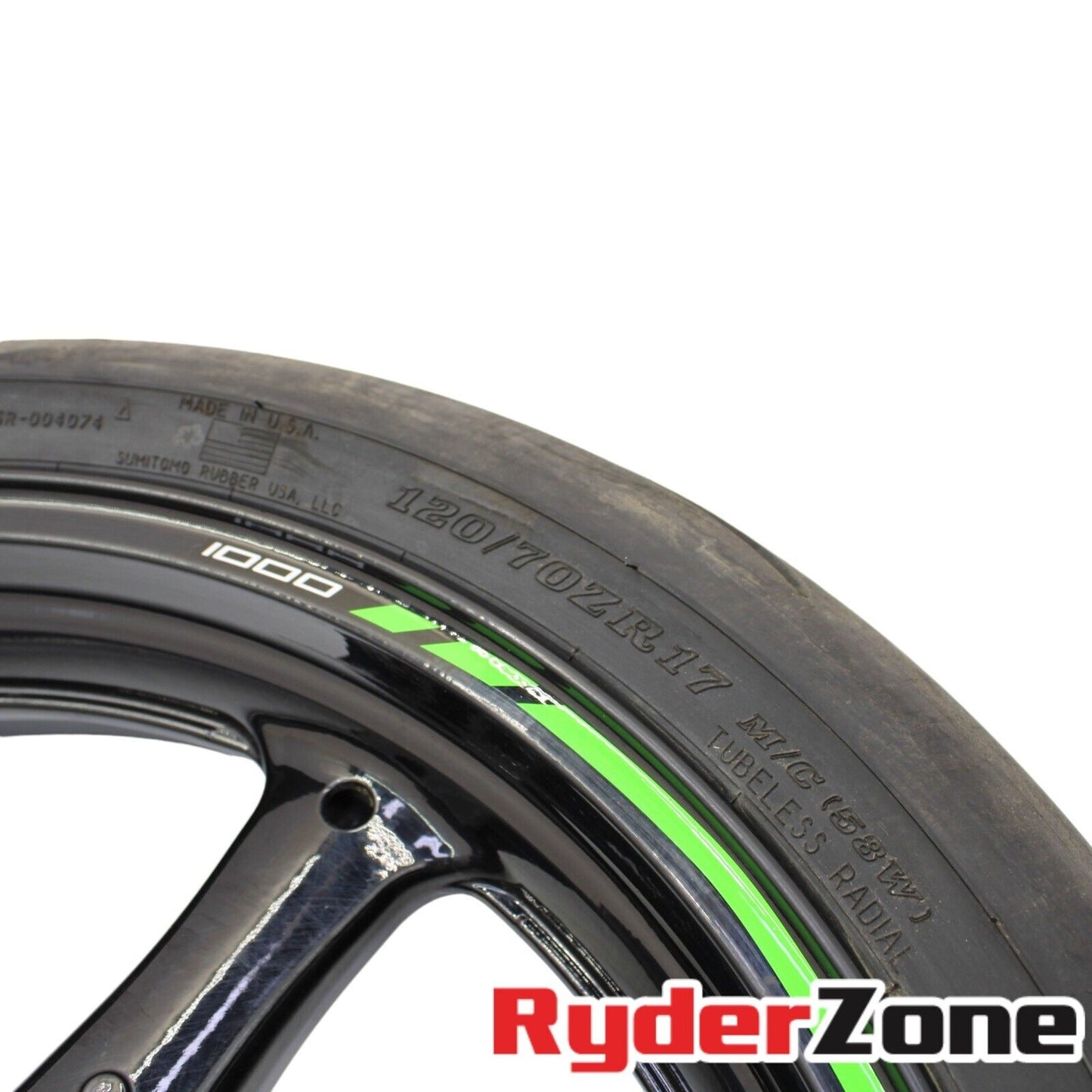 2021 - 2024 KAWASAKI NINJA ZX10R FRONT WHEEL MICHELIN TIRE STRAIGHT RIM STOCK