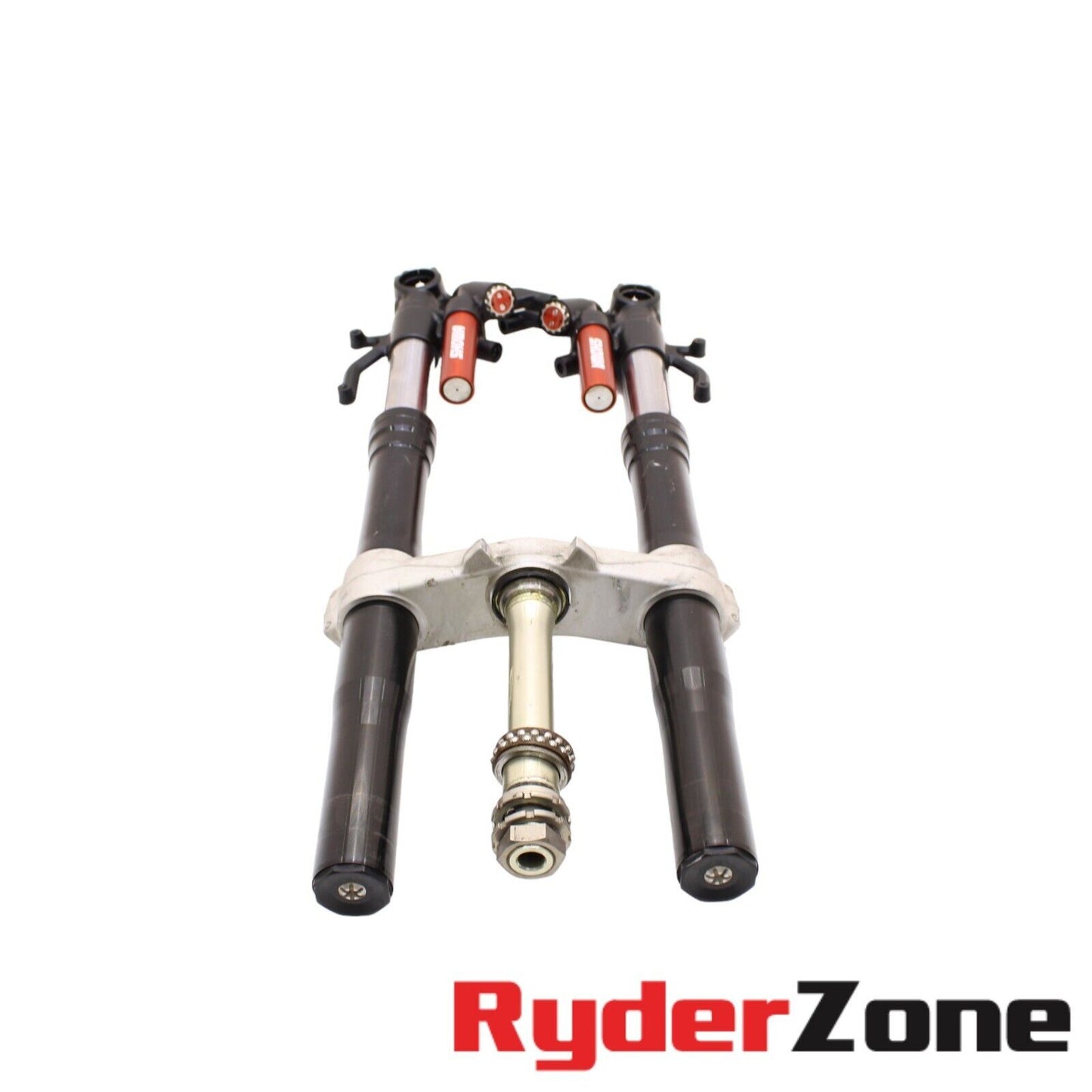 21 - 2024 KAWASAKI NINJA ZX10 FORKS FRONT SUSPENSION STRAIGHT SHOWA TRIPLE TREE