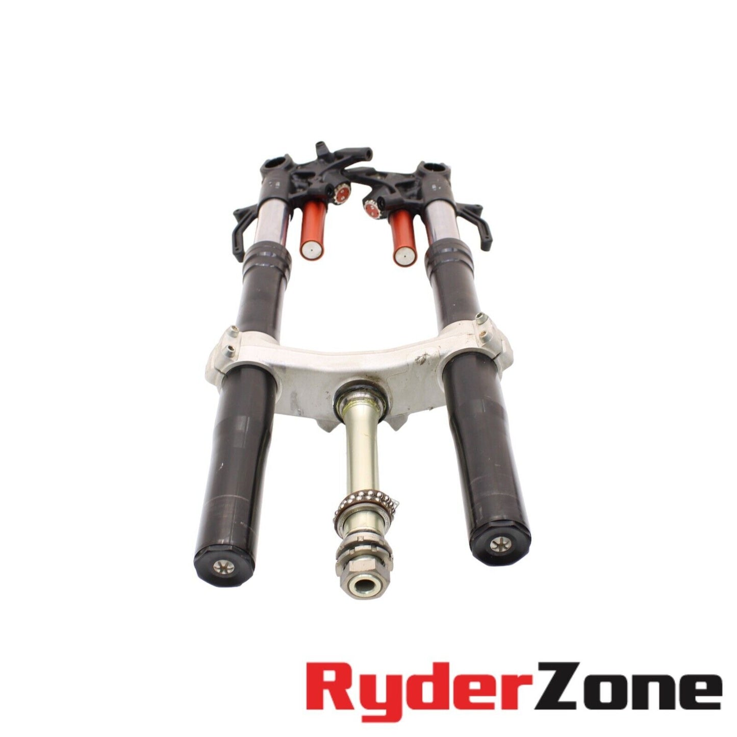 21 - 2024 KAWASAKI NINJA ZX10 FORKS FRONT SUSPENSION STRAIGHT SHOWA TRIPLE TREE