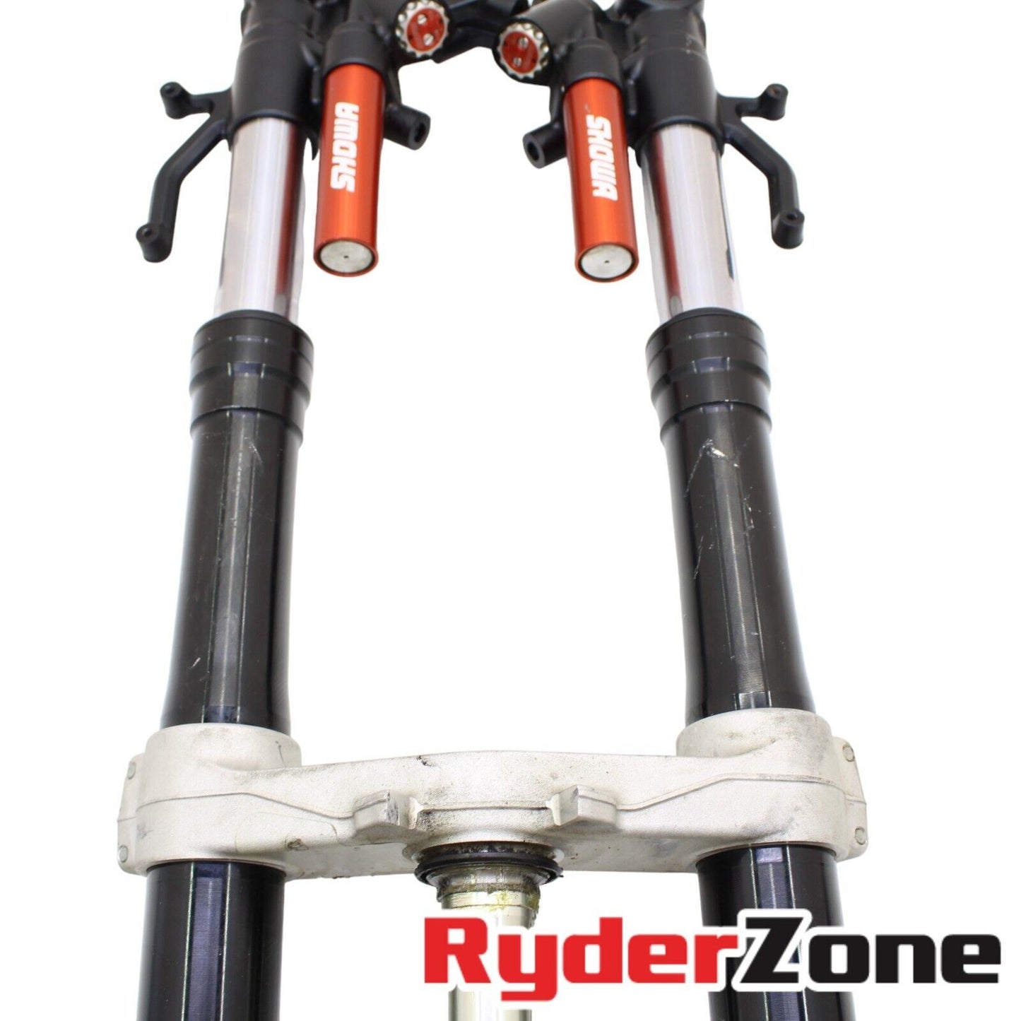 21 - 2024 KAWASAKI NINJA ZX10 FORKS FRONT SUSPENSION STRAIGHT SHOWA TRIPLE TREE