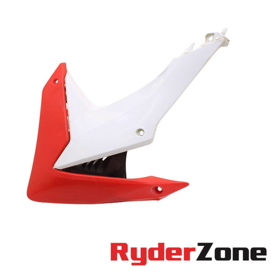 2013 - 2016 HONDA CRF250L LEFT SHROUD PLASTIC FAIRING PLASTIC COVER WHITE / RED