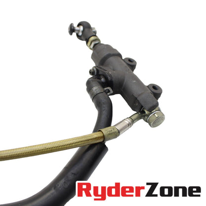 06 2007 HONDA CBR1000RR REAR BRAKE MASTER CYLINDER RESERVOIR STEEL BRAIDED LINE
