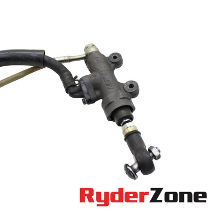 06 2007 HONDA CBR1000RR REAR BRAKE MASTER CYLINDER RESERVOIR STEEL BRAIDED LINE