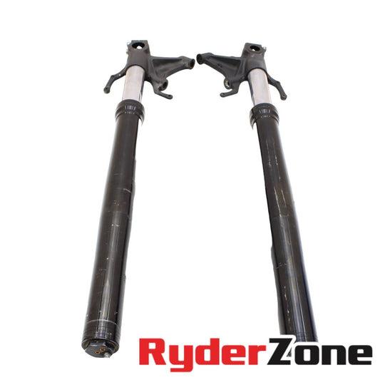 2022 - 2024 YAMAHA YZF R1 FORKS FRONT SUSPENSION TUBES BLACK STOCK STRAIGHT